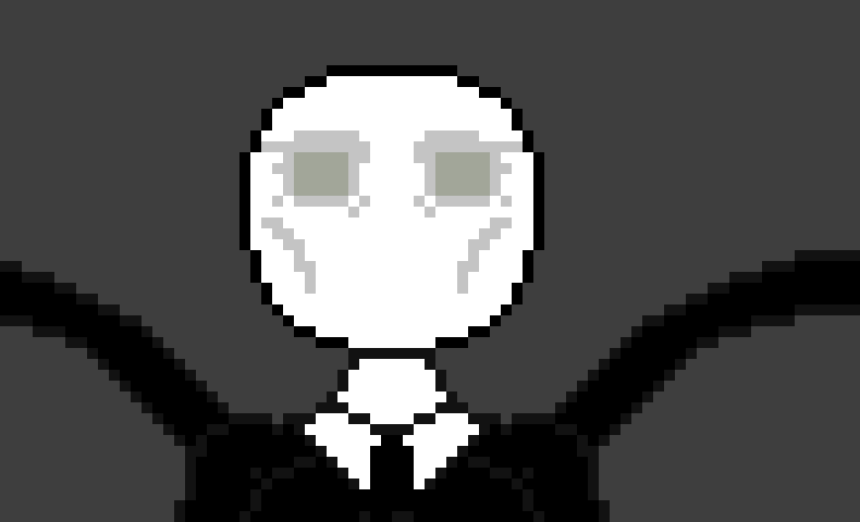 [4fbda4] slenderman has a face it can be seen with the our eye but can't be seen on film- Evan