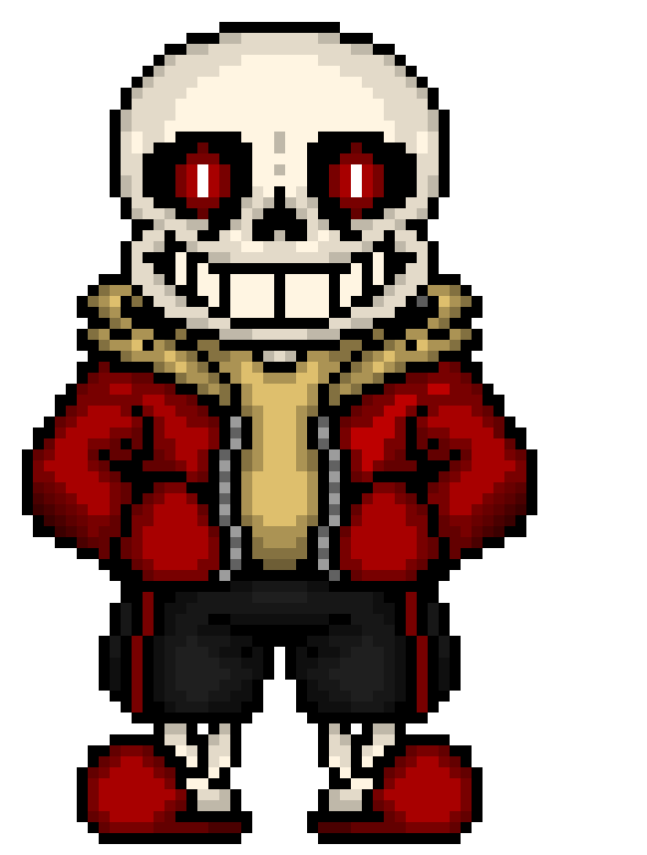 [f273a4] Sans sprite, except I added too much shading to it, and now it looks weird.