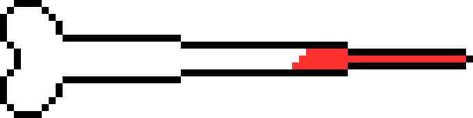 [65530b] Undertale Bone Attack sprite