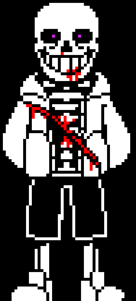 [df4002] Before you ask, its not blood, its DETERMINATION. I was the only monster that survived from the alphy's lab. -Alpha