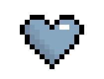 [b8fb55] Light Blue Heart
