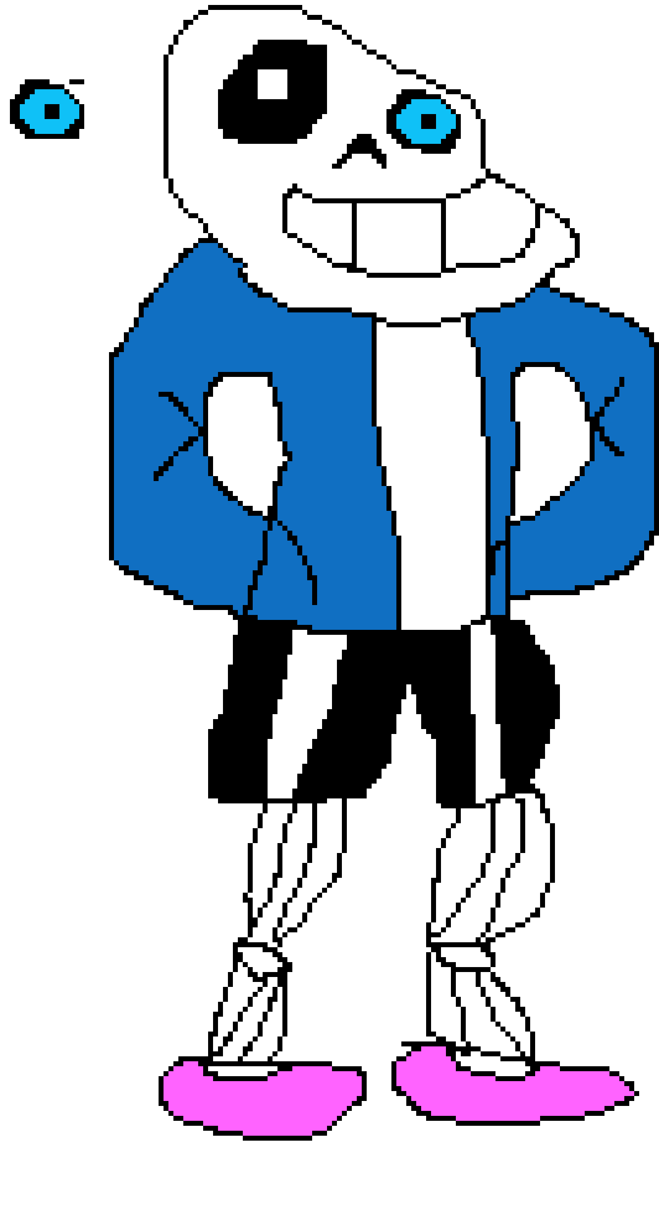 [4fbda4] dst... blue eye, i'm going to call this cursed sans ... what do you think- Evan
