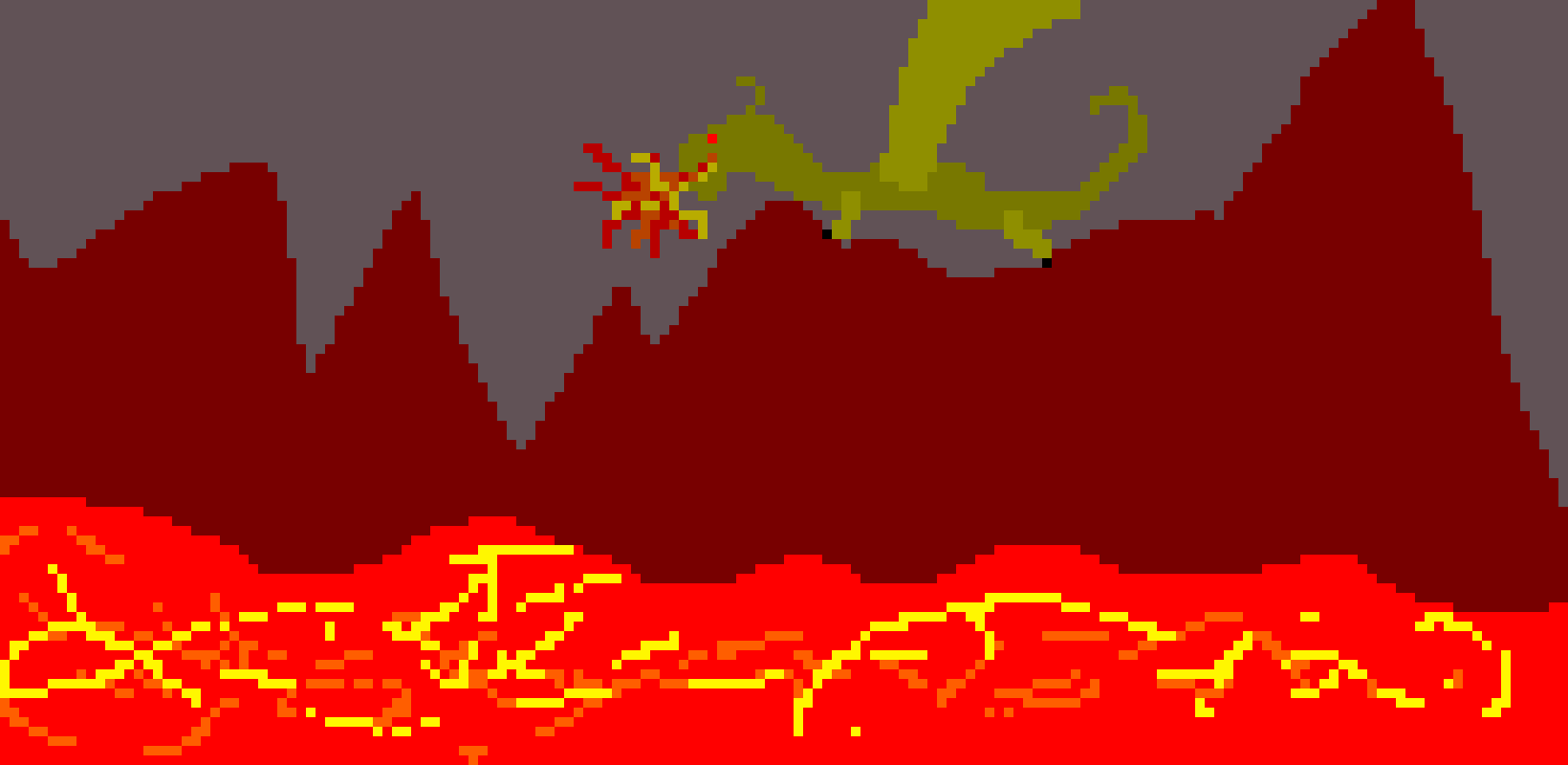 [9664c4] Dragon w/ flames