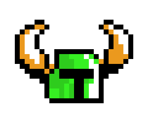 [9e5311] The Helmet of Shovel Knight - Green