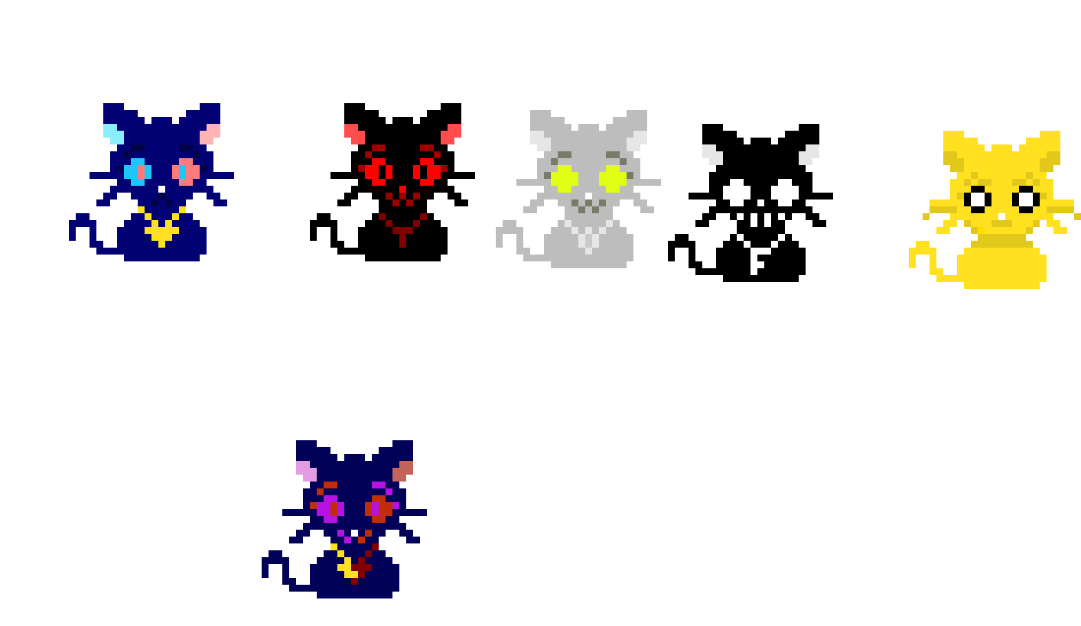 [05b0c1] Genderbend Cats. (No, Fear doesn't Genderbend, as he does't have one. He goes by male pronouns tho)