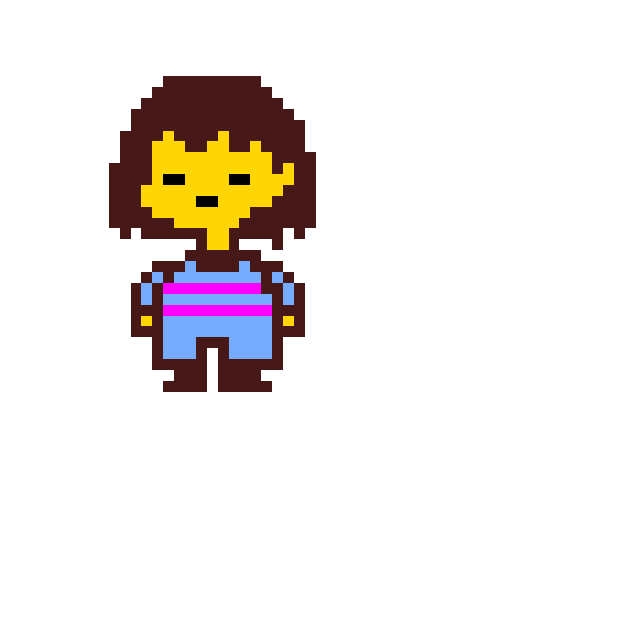 [ea3267] Frisk Sprite Sheet (No walking sprites)
