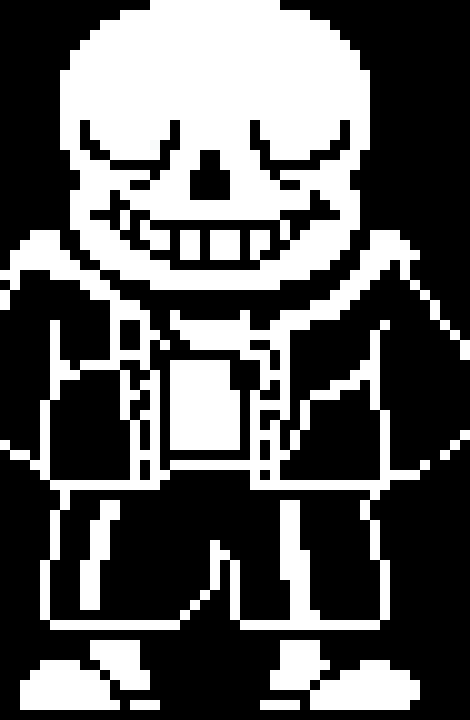 [9664c4] black and white sans