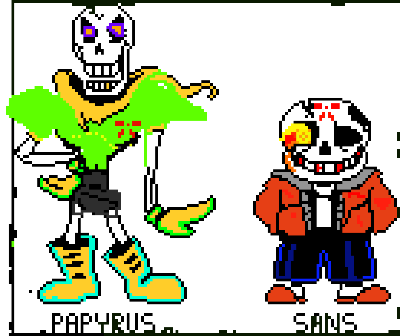 [fc3fdb] hardtale sans and papyrus 
