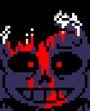 [7ce906] Huh..? *(He'd look at lucy.) -HorrorTale Sans