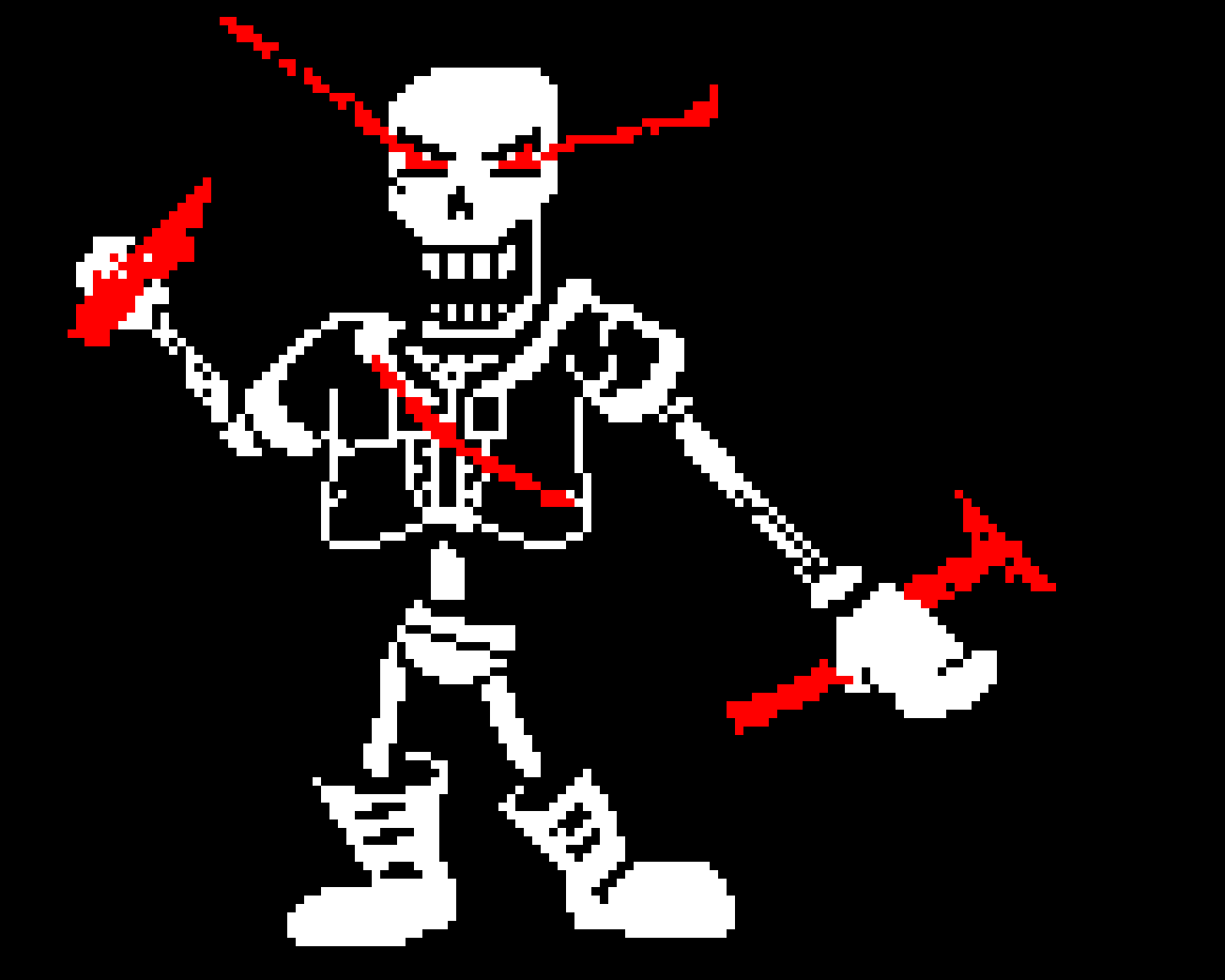 Disbelief Papyrus Phase 2 Hardmode Pixel Art Maker