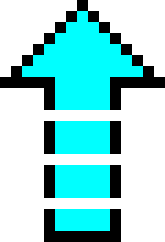 [bf426c] Up Arrow - Blue