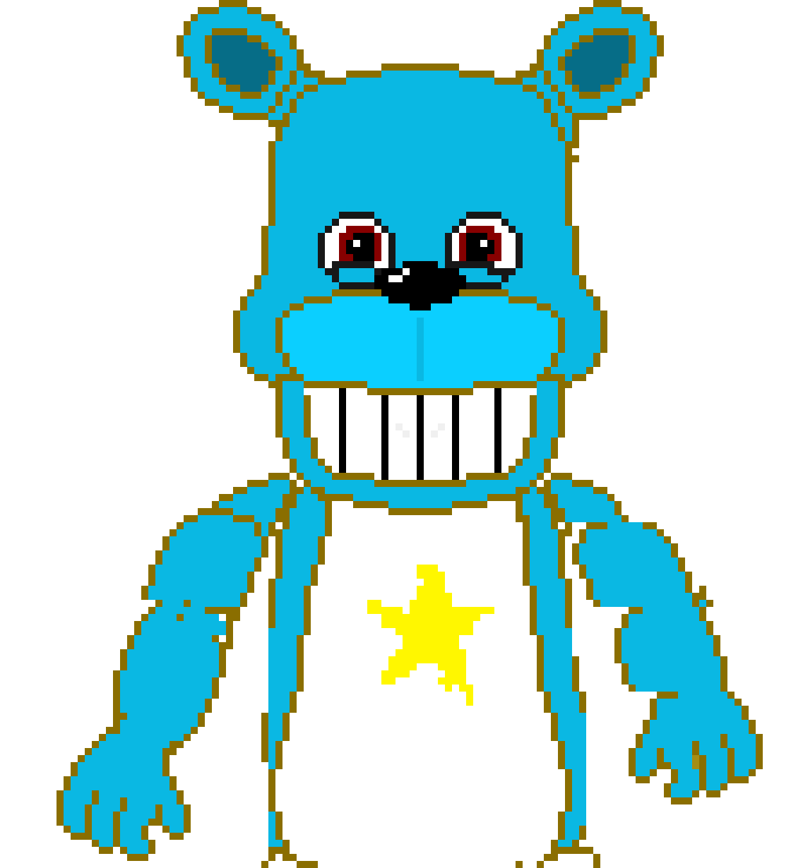 [f7c573] listen ok? i'm trying to look for a decent sprite and i keep coming across weird pixel arts i made... like this fredbear carebear..... -Mawile