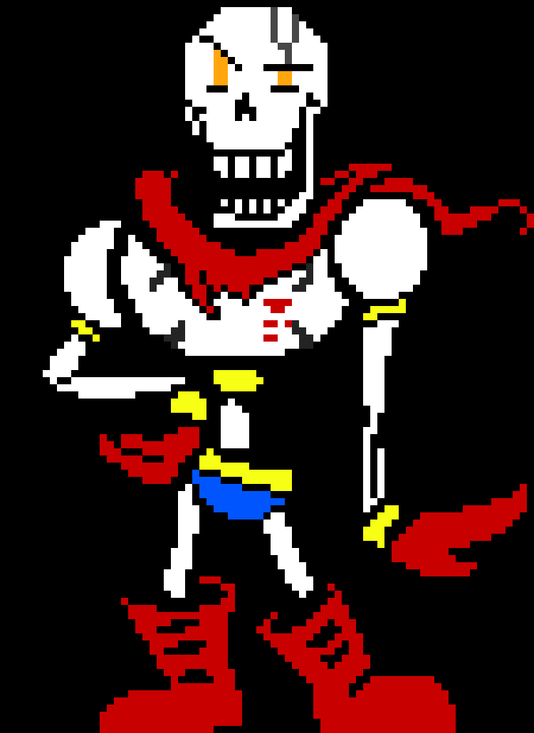 [0170b0] Undertale Papyrus Battle sprite edited 