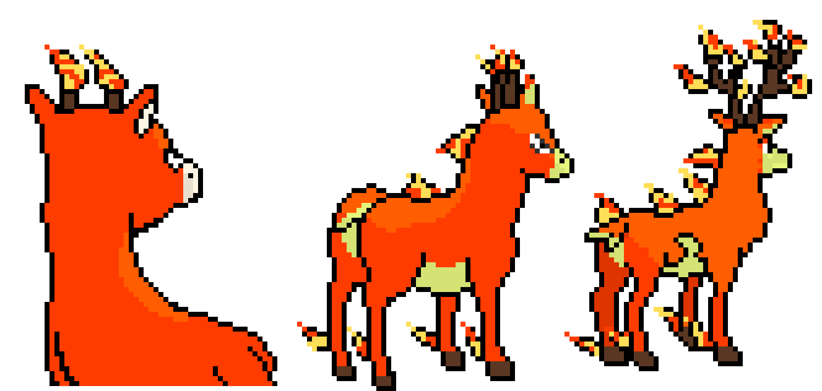 [113f4a] Embuck, Fleer, and Combantler Back Sprites