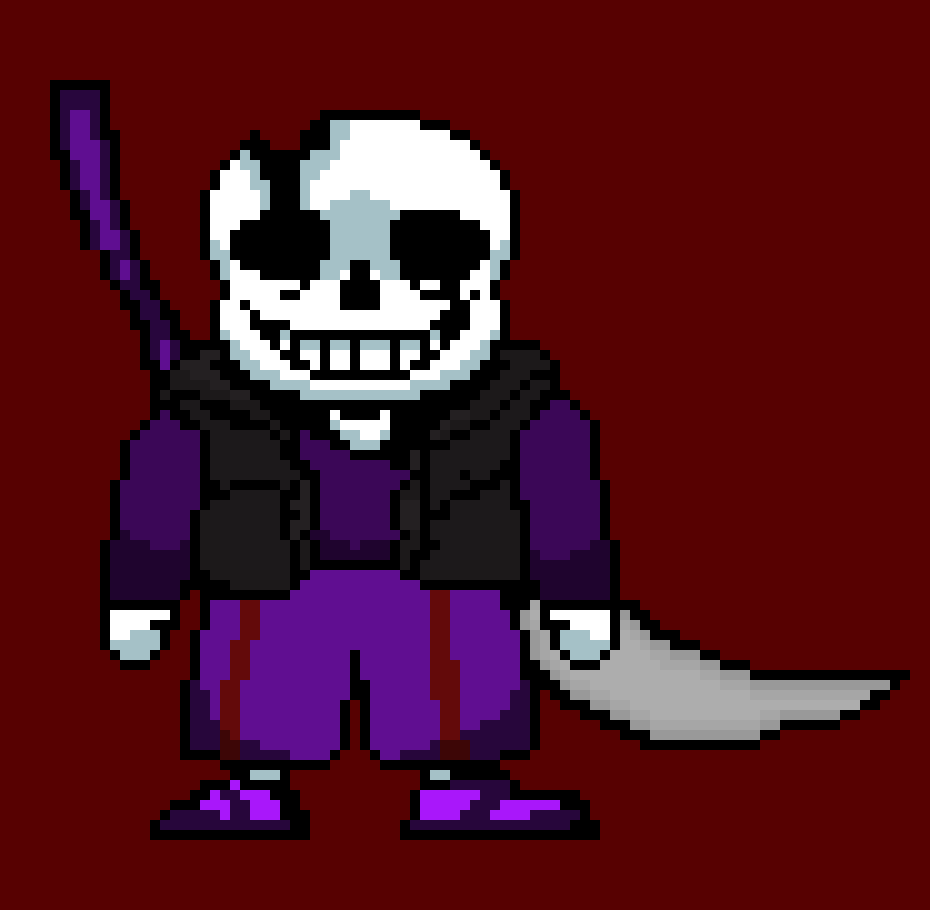 [481f95] ShinzoPai: hi im shinzo pai irl this is my Au DownHill sans he's the only character that ive made so far