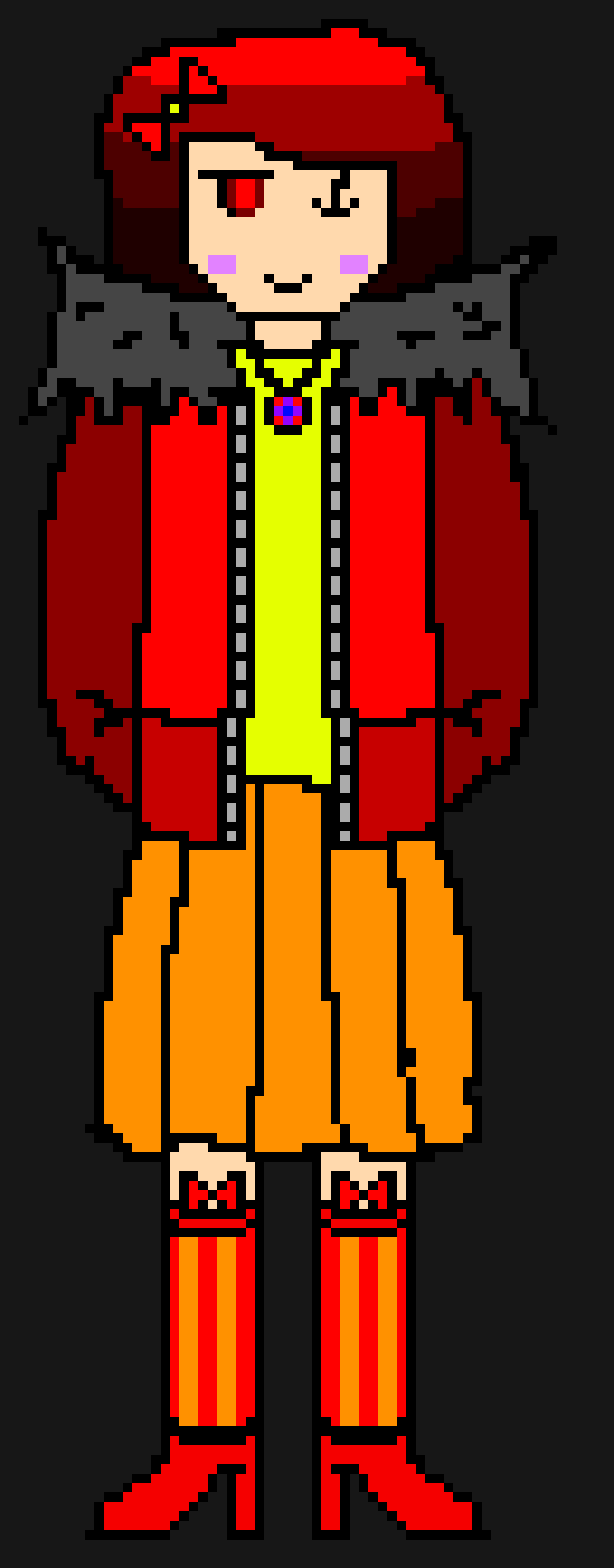 [d616b8] *The Nameless's creator's bad attempt of trying to make fell version of Nameless. (Since I use laptop and not PC and this laptop display color a bit wrong.)*-HZ/Nameless(Don't expect him to be in here yet since IDK if it will be his name forever or not ... Unlike HZ and Nameless.)