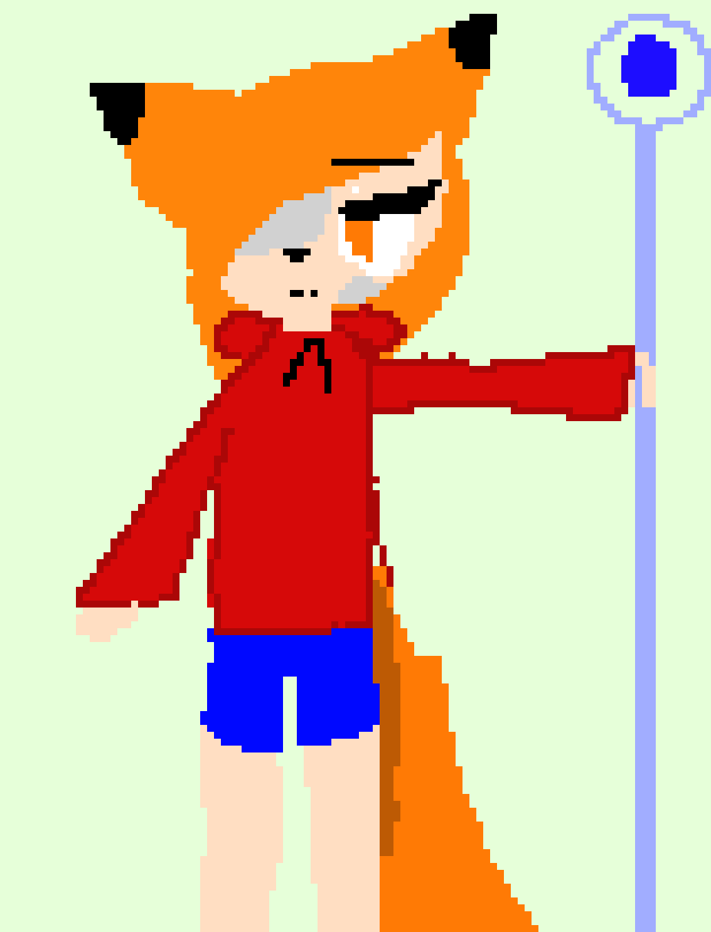[733b2d] *Taps staff and tps to the sound of a walking person* -Foxlya