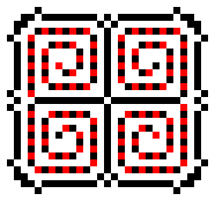 [9664c4] Red/Black Swirls