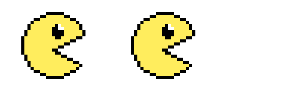 [1366ef] Pacman Pixel Art