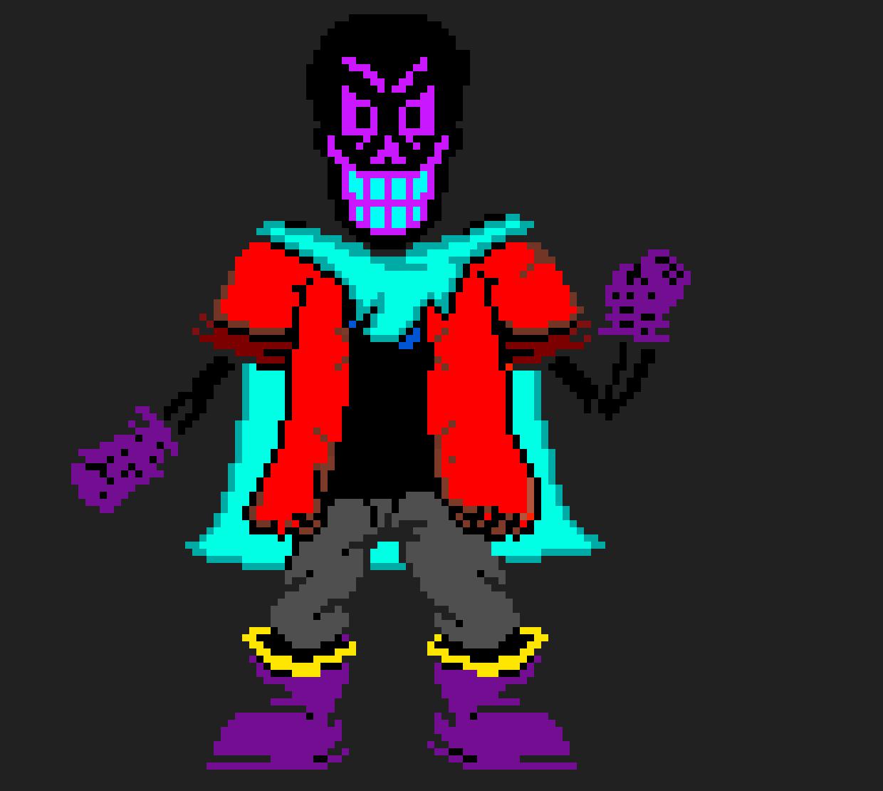 [2fbf6b] CAUSE IM THE DEMON IN CRIMSON! ((DustTale Revenge ACT 2 theme plays))