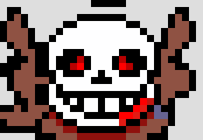[71ea35] *10- ink summons a gaster blaster and shoots mr.game