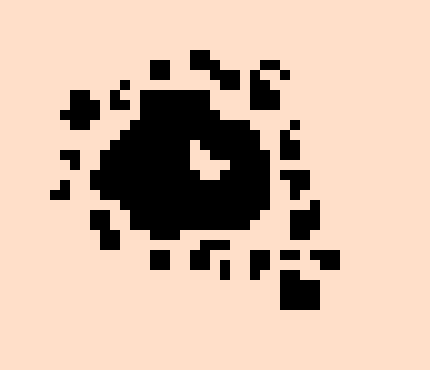 [98e903] An ink puddle appears near the mon...