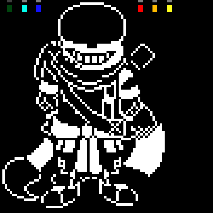 [43520c] *turns the humans soul to yellow* *shoots yellow bones*  - ink