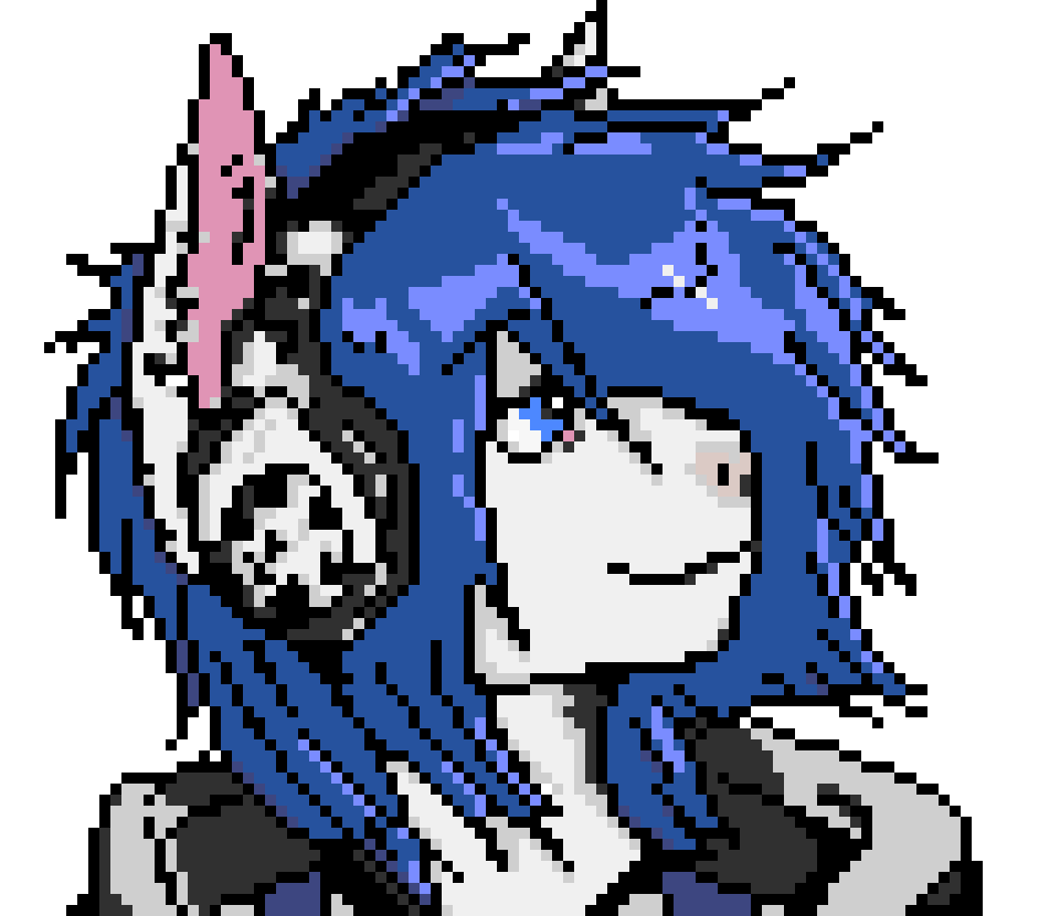 [3a33bd] (waves back) Hey Void(puts on Monody by fatrat on headphones and gives the headphones to her)-Cade