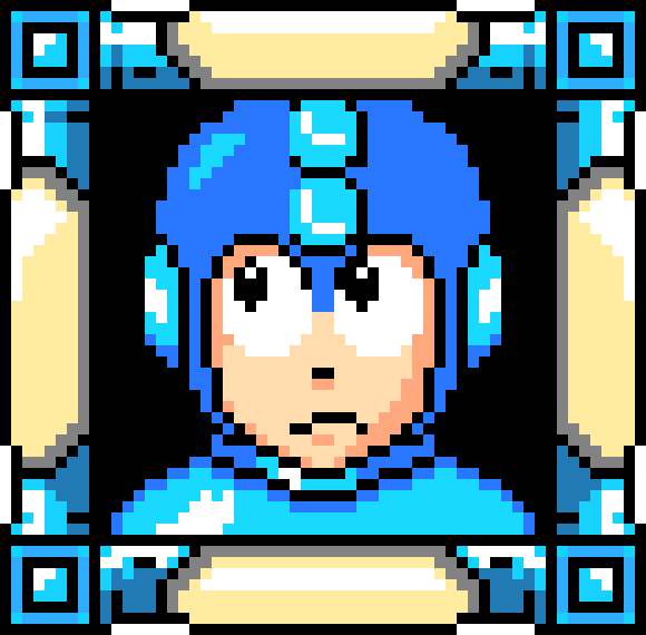 [9664c4] Mega Man Stage Select Mugshot Up-Left (Selected)