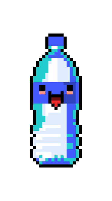 [807c79] water bottle kawaii