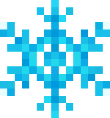 [104dd4] Snowflake Pixel art