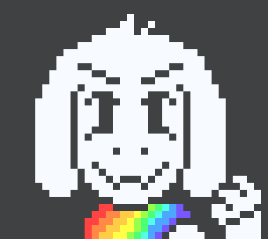 [6a7b6a] *Casually laughing in already made an ss asriel sprite*