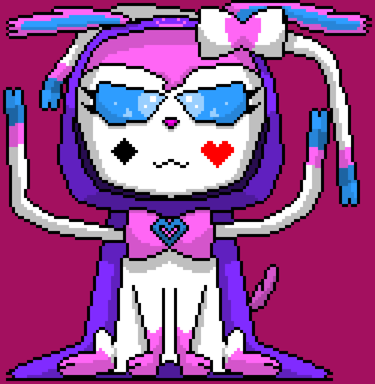 [9664c4] (Dobe) Sylveon Trickywi (Again My Name For Her Red Heart Diamond Sylveon) - TGGW (TNGW)