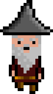 [bb0007] Pixel Wizard Brown Jumping AniF2