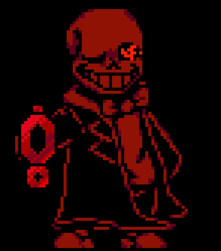 [003f65] (Several shots fire from his gun, bones , red orange and blue fire at the hooded figure.)  -Nooby