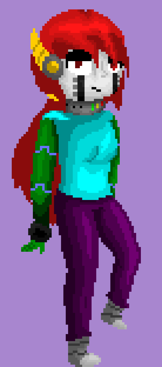 [990543] I'm a mix between an edgy teenager and an 80s entertainer. -T