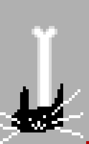 [777ed4] weird bone kitty! :knife