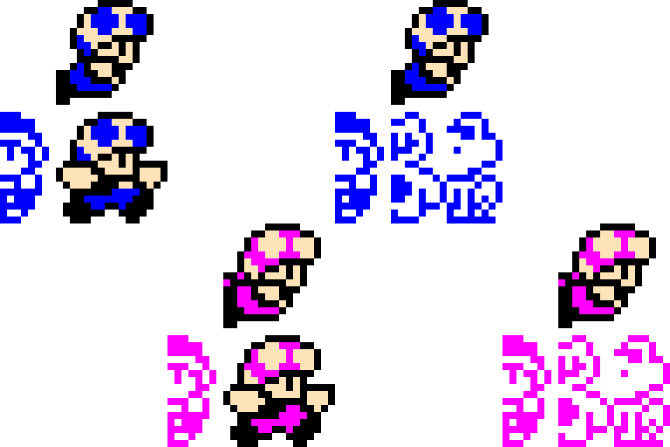 [63f303] Frog Toad & Frog Toadette