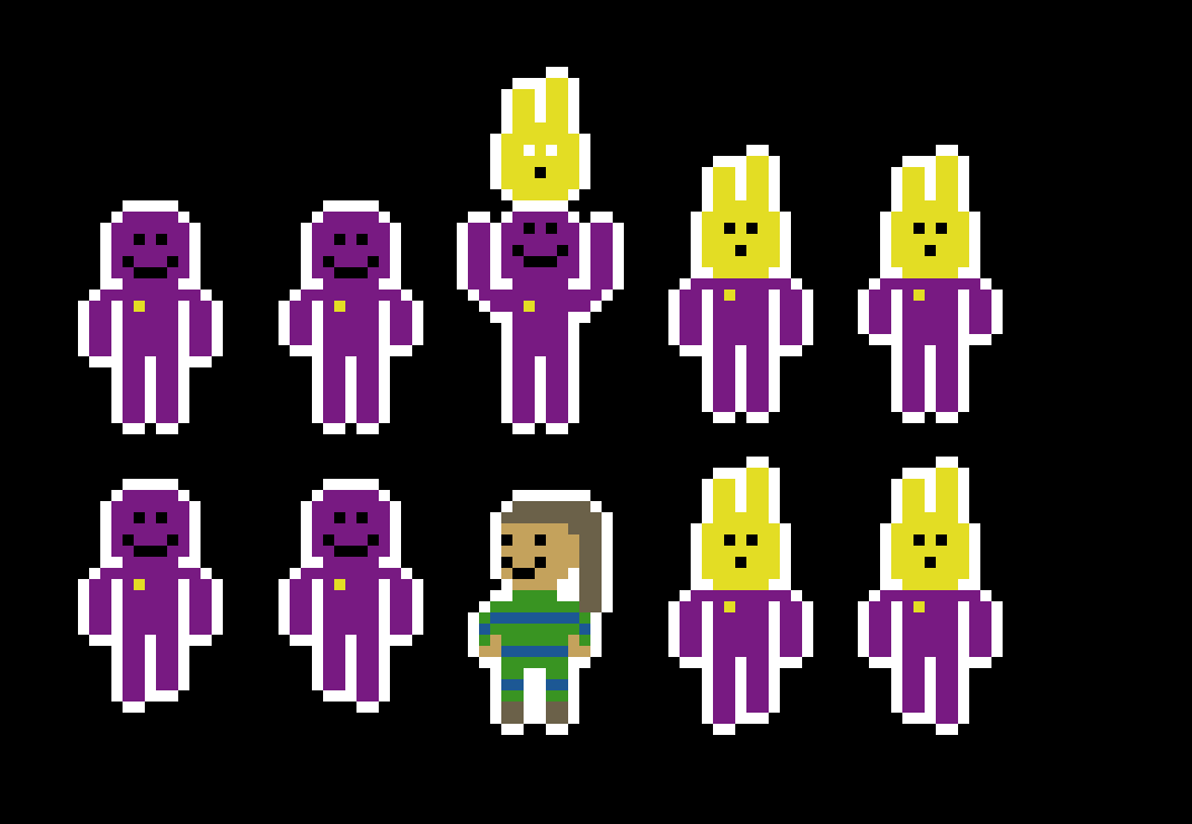[4da92d] FNaF 2 Purple Dude Sprites & a Kid