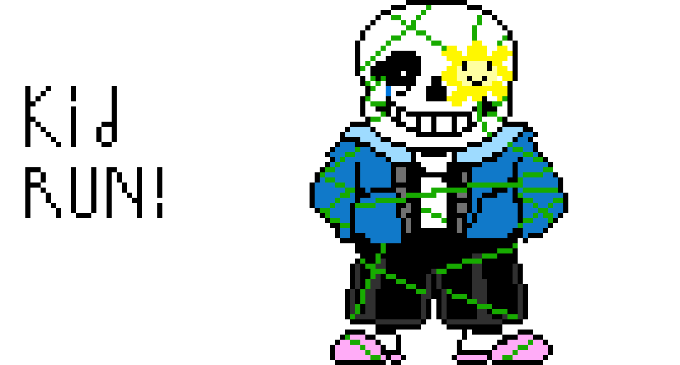 [ca6eda] My attempt at flowey possessing sans.