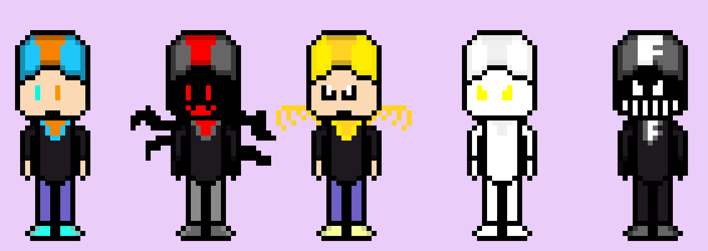 [05b0c1] (You mean these, Aki? This is T in his super form, and all 4 of his demons that are in his mind. I'm glad you like them too.)