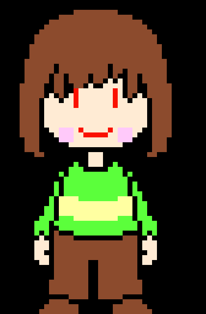 [401102] *i dodge the bones easly and then slashes at sans again*oh come on comedian that was to easy i didnt kill your brother for nothing now did i?-CHARA =)