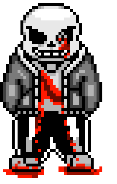 [9664c4] UnderTale - Sans. (Advanced Overworld Sprite) (KamuiSenketsu) second edit (pixelmondragon3)