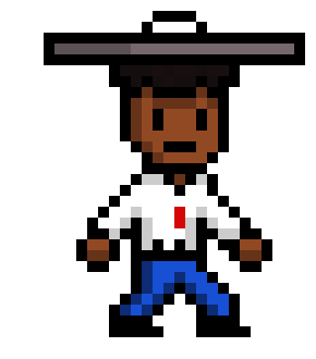 [8e9501] *Poofy heads over to a bus-stop to get back to PAM city*