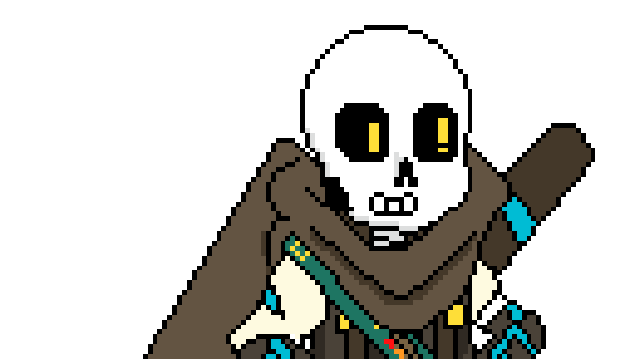 [b9de0d] hello smol ink and flouting head ink! - INK! sans