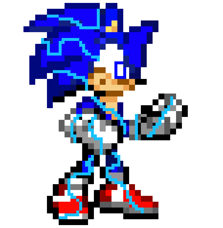 [4344ee] Sonic Movie Electric Sonic Sprite 