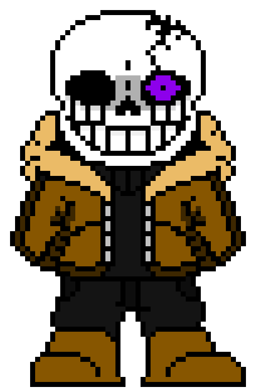 [be2951] dark sans-(goes through him leaving behind smoke)idiot