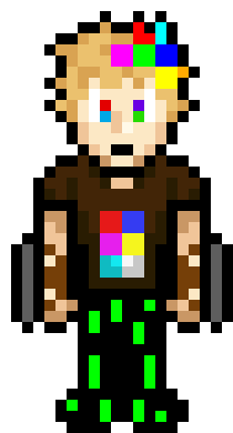 [f943f0] X CROSS SLASH *Ian slashes with his wristblades in an X shape