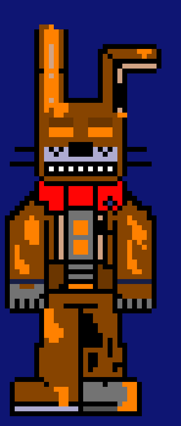 [ae7706] done-jacko bonnie the spooky fire rabit (landon)