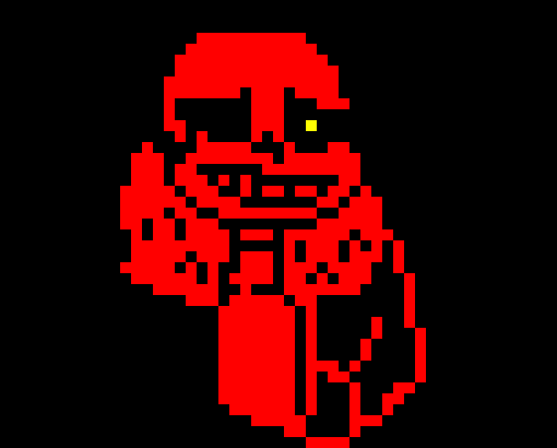[1623b5] i'm actually doing it! i'm actually making a Underfell Sans sprite from scratch!
